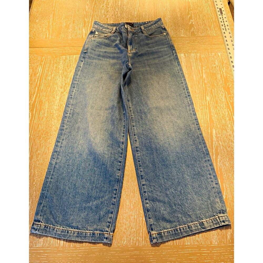 Zara Z.08 Women’s Blue Medium Wash High Rise Wide Leg Jeans Size 2